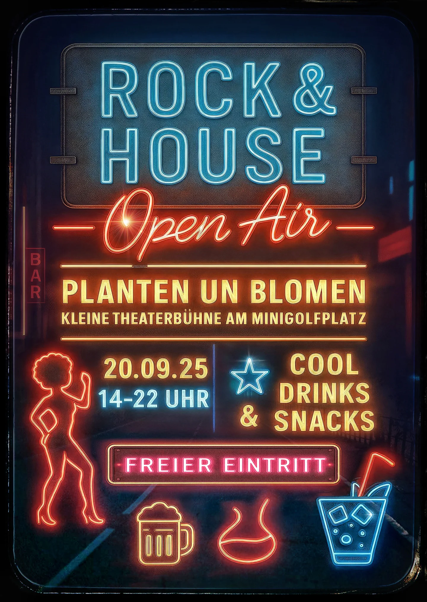 Rock & House Open Air Flyer
